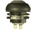 Pushbutton Switch OFF-(ON) SPST Panel Mount Black / Green